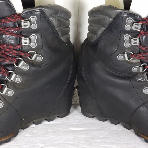Sorel Women’s Conquest US 6 Black Leather Waterproof Wedge Ankle Winter Boots - Picture 14 of 16